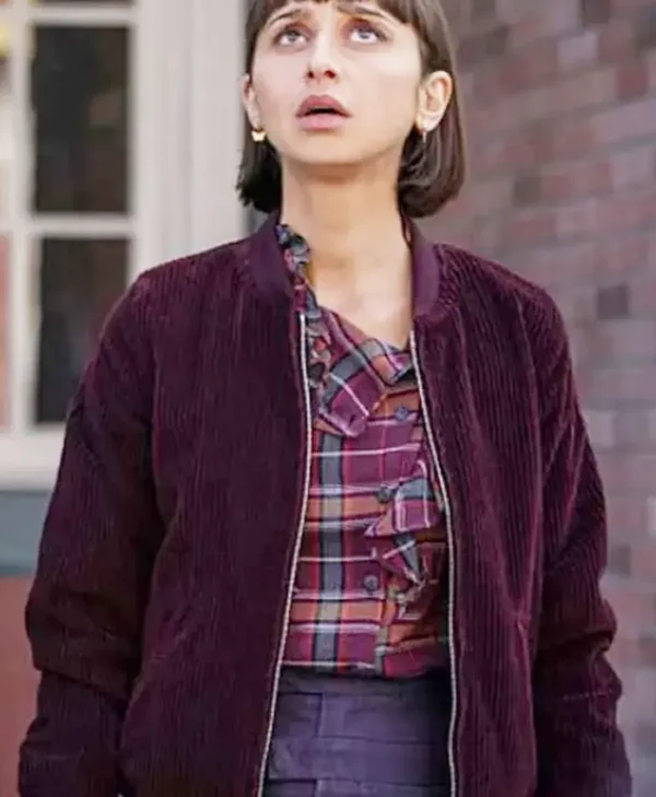 Superman and Lois Chrissy Beppo Maroon Jacket