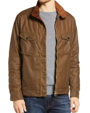 Superman and Lois Clark Kent Brown Cotton Jacket