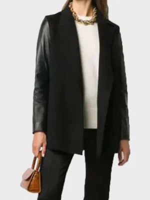 Superman and Lois Lane Leather Black Blazer