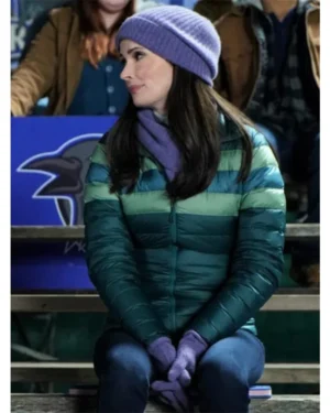 Superman and Lois Lane S02 Green Zip Up Puffer jacket