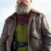 Sweet Tooth S01 General Abbot Brown Leather Jacket On Sale