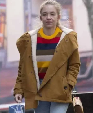 Sydney Sweeney The Voyeurs 2021 Brown Jacket