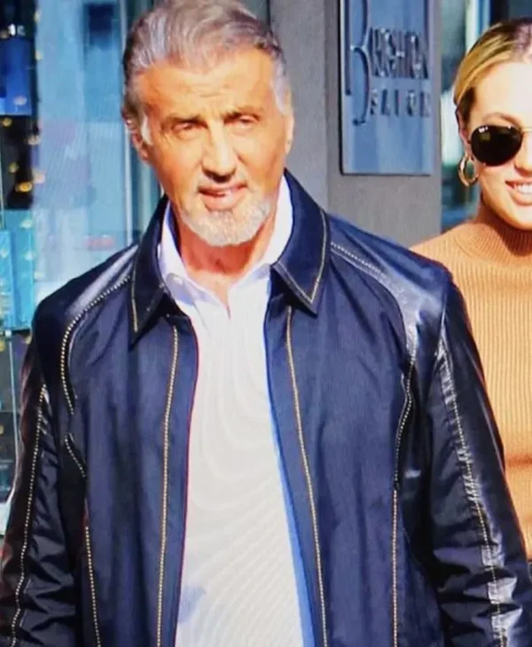 Sylvester Stallone Samaritan Blue Shirt Style Jacket