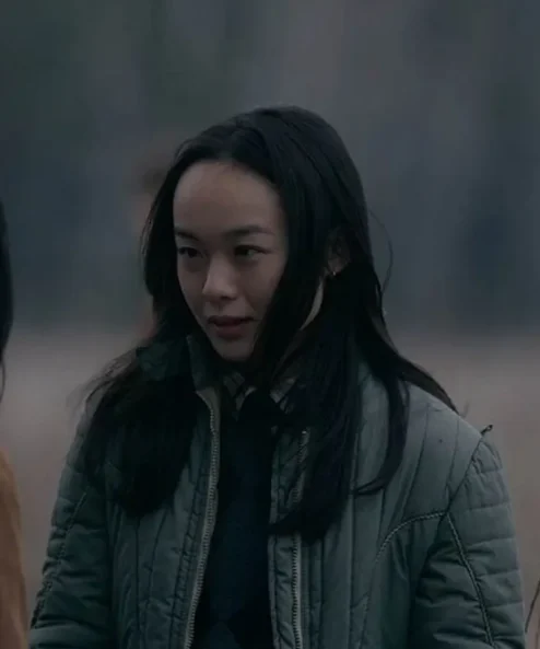 Tales From The Loop May Satin Green Jacket