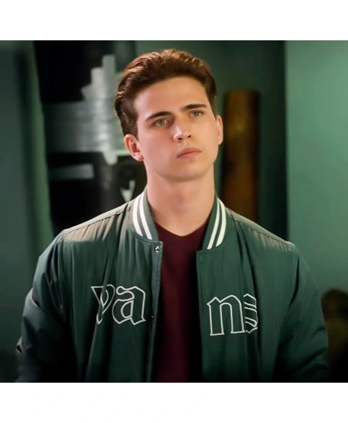 Tanner Buchanan Cobra Kai S04 Green Wool Bomber Jacket