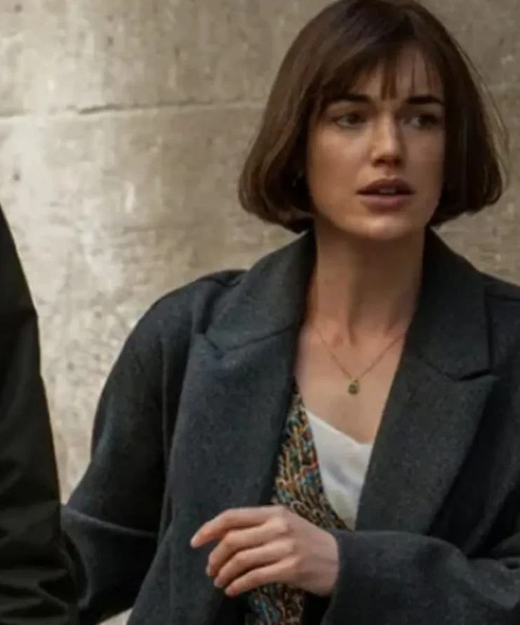 Tara McAllister Suspicion Black Long Trench Coat