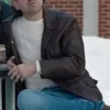 Ted-Hitchcock-Shoresy-S02-Terry-Ryan-Brown-Leather-Coat