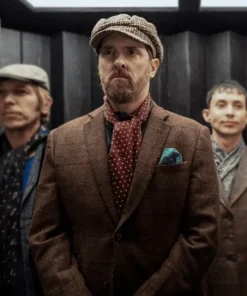 Ted Lasso Coach Beard Brown Wool Blazer