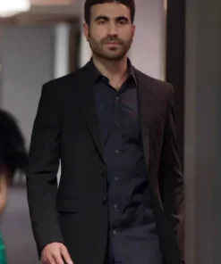 Ted Lasso Roy Kent Suiting Fabric Black Blazer