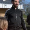 Ted Lasso S02 Roy Kent Black Bomber Jacket