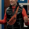 Ted Lasso S03 Jamie Tartt Black Leather Vest