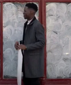 Ted Lasso Sam Obisanya Grey Coat