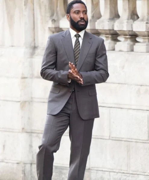 Tenet The Protagonist Grey Suiting Fabric Suit