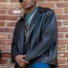 Terry Flenory BMF Black Mafia Family Black Leather Jacket