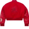 Teyana-Taylor-Jordan-Red-Cropped-Bomber-Jacket