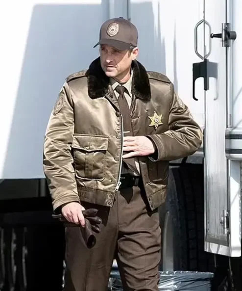 Thanksgiving 2023 Patrick Dempsey Golden Jacket