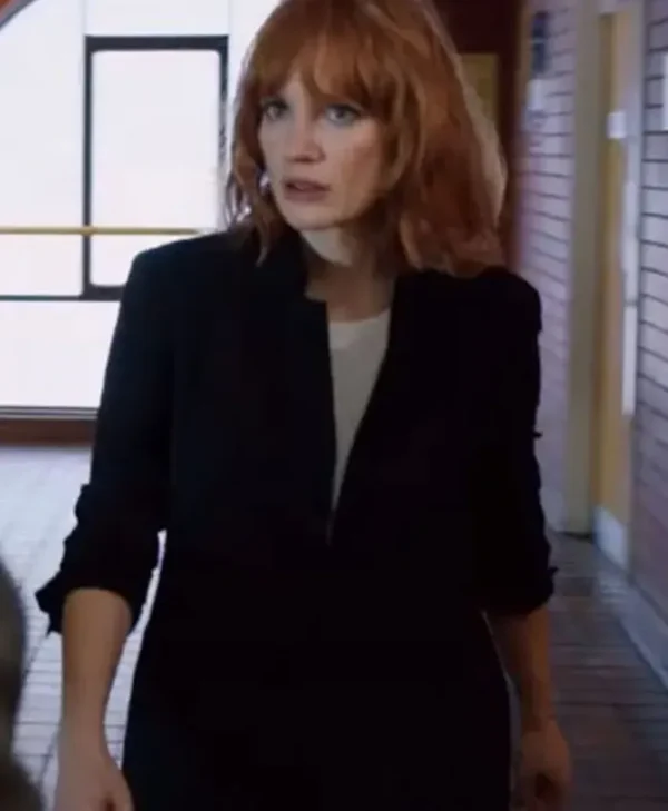 The 355 Movie Jessica Chastain Mace Black Coat