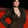 The-Academy-Gala-Billie-Eilish-Black-Pinstripe-Blazer-Sale