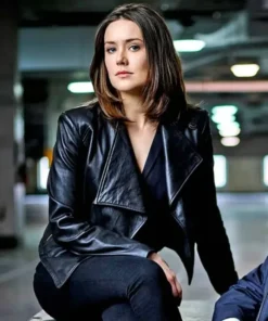 The Blacklist Elizabeth Keen Black Genuine Leather Jacket