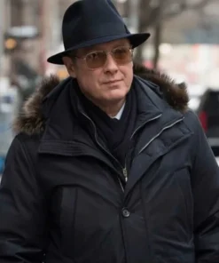 The Blacklist Raymond Reddington Black Parka Coat