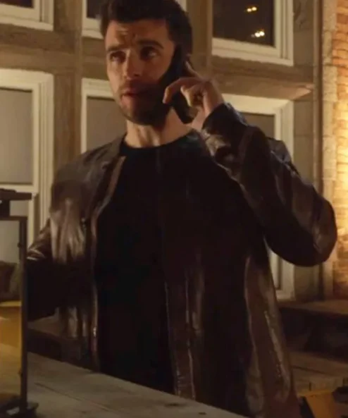 The Bold Type Ryan Decker Brown Leather Jacket