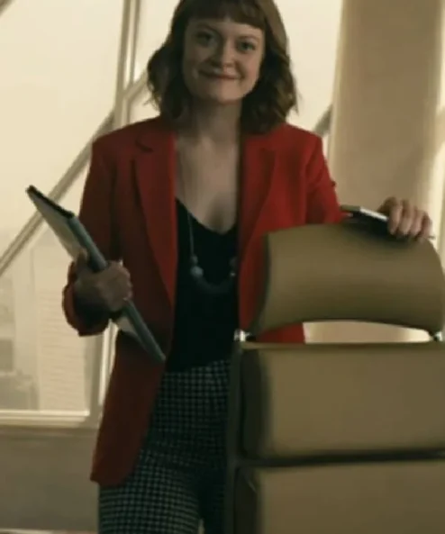 The Boys Ashley Barrett Woolen Red Blazer