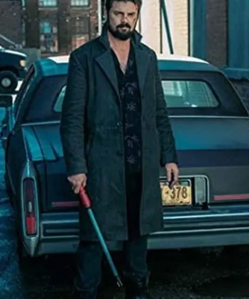 The Boys Billy Butcher Black Trench Cotton Coat