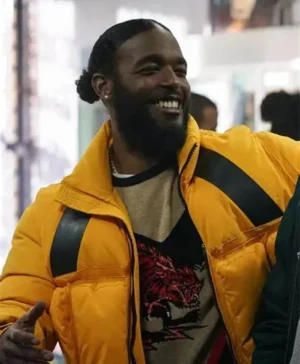 The Chi Luke James Parachute Yellow Puffer Jacket