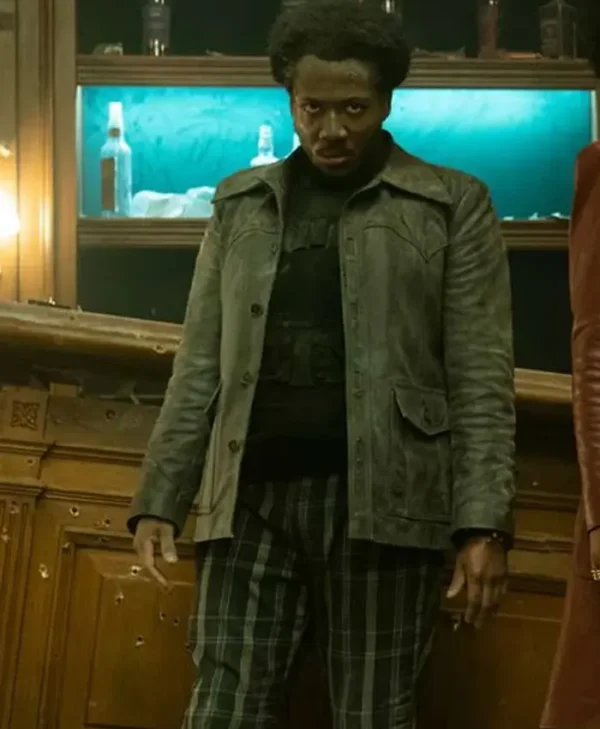 The Continental From The World Of John Wick Miles Black Leather Jacket