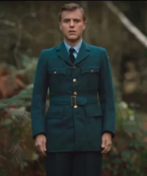 The Dig Stuart Piggott Cotton Azure Blue Coat