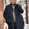 The Equalizer Chris Bishop Blue Cotton Coat