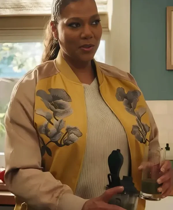 The Equalizer Queen Latifah S03 Floral Bomber Jacket