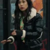 The Equalizer S03 Liza Lapira Black Puffer Jacket