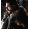 The Eternals Kit Harington Wool Black Fur Coat