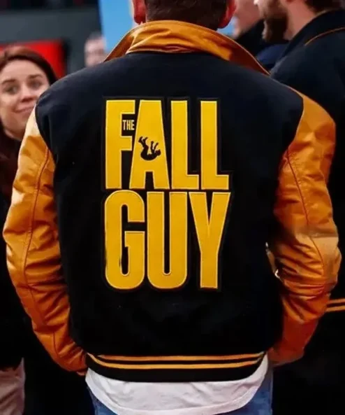 The Fall Guy Ryan Gosling Varsity Jacket back look