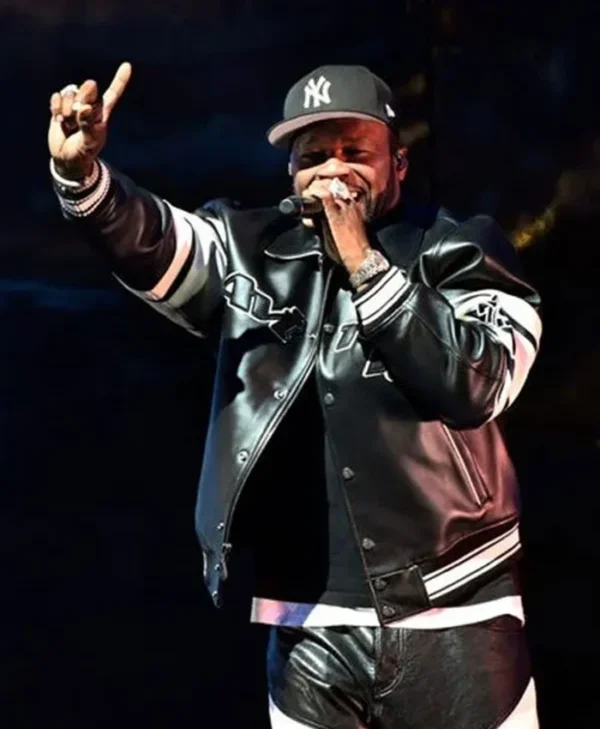 The Final Lap Tour 50 Cent Varsity Black Jacket