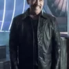 The Flash Danny Trejo Black Leather Coat