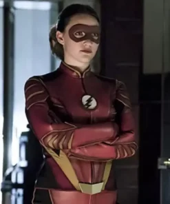 The Flash Violett Beane Red Jacket