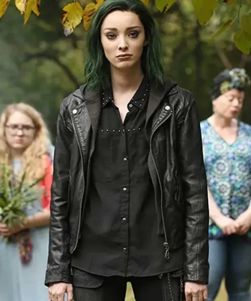 The Gifted Lorna Dane Polaris Leather Biker Jacket