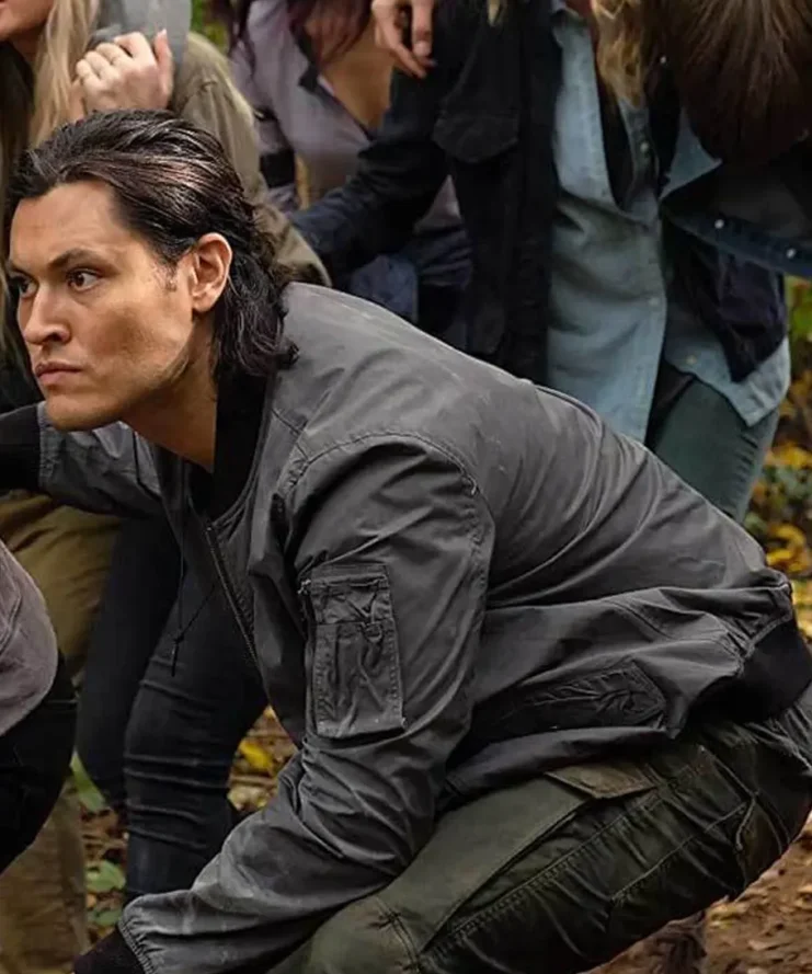 The Gifted Thunderbird Gray Cotton Bomber Jacket