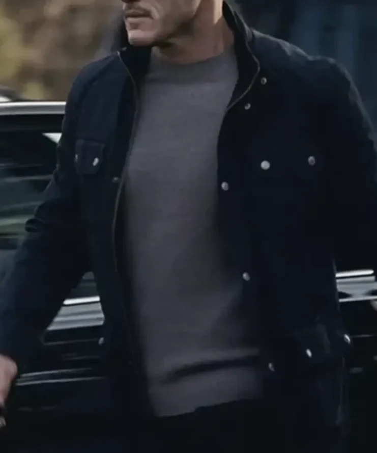 The Girl on the Train Luke Evans Black Cotton Jacket