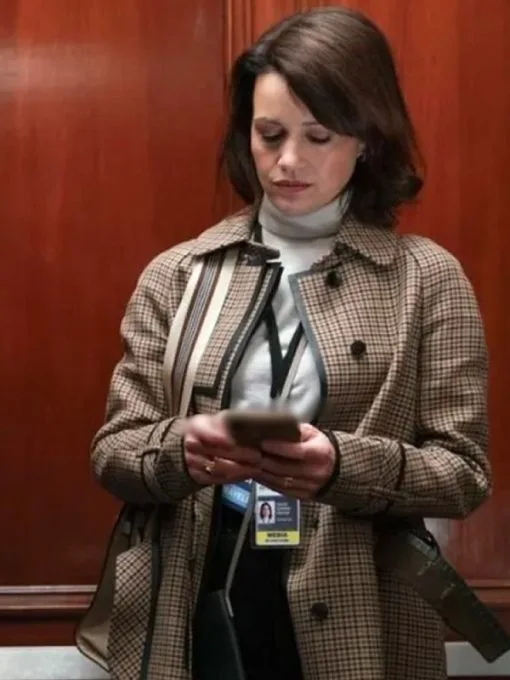 The Girls On The Bus Carla Gugino Cotton Coat