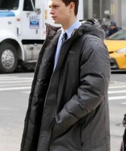 The Goldfinch Theodore Decker Grey Parachute Hooded Coat