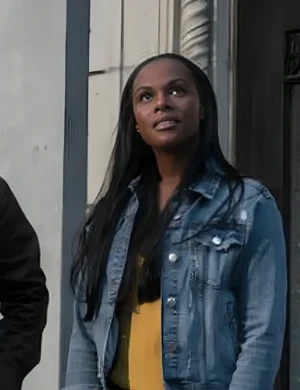 The Hedgehog 2 Sonic Maddie Wachowski Blue Denim Jacket