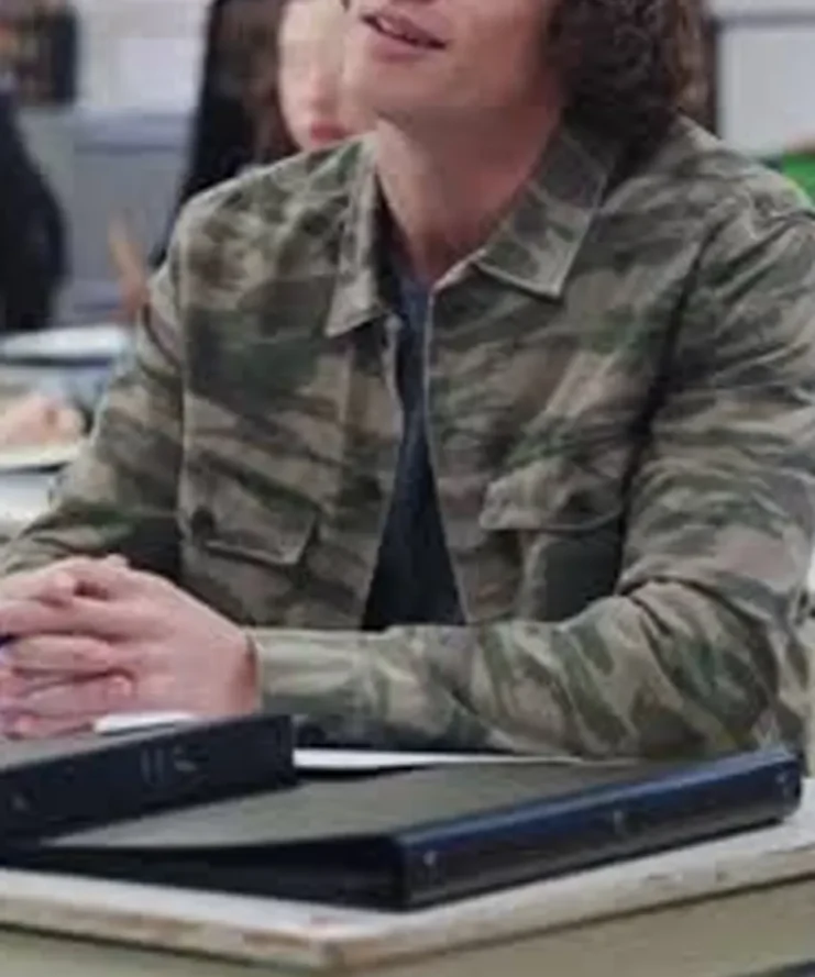 The In Between Jadon Cal Green Camo Jacket