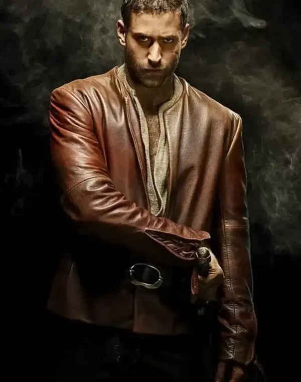 The Invisible Man Adrian Griffin Real Leather Brown Jacket