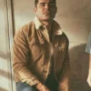 Zac Efron The Iron Claw 2023 Brown Leather Jacket
