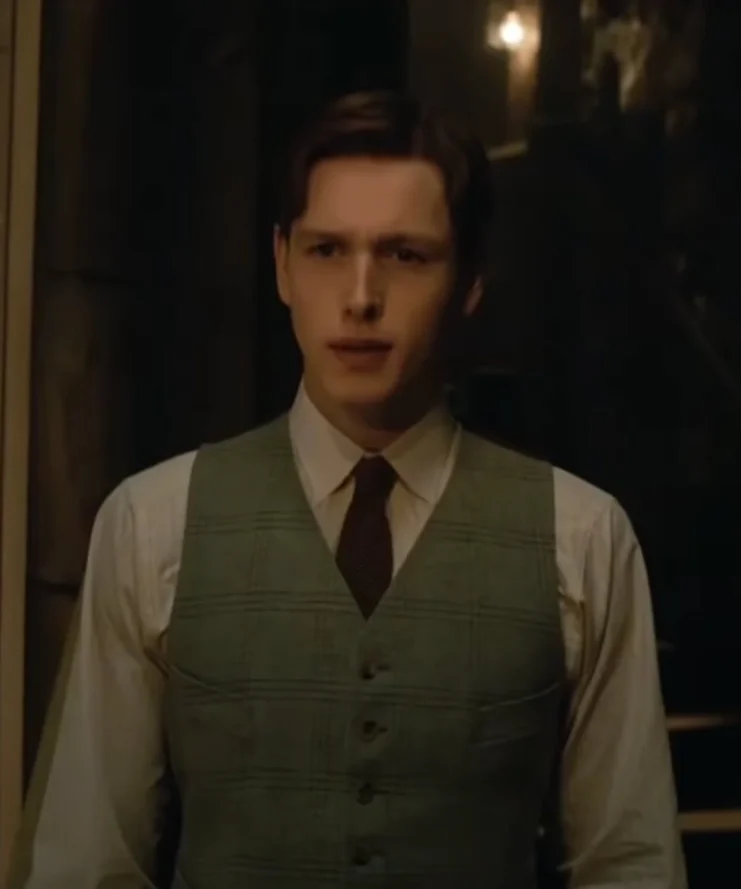 The Kings Man 3 Conrad Plaid Green Cotton Vest