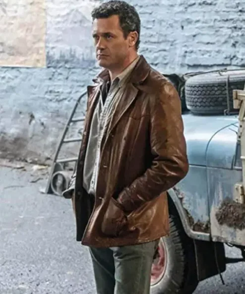 The Man in the High Castle Jason Omara Brown Leather Blazer Jacket