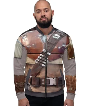 The Mandalorian Cosplay Costume Brown Jacket